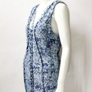 Herve Leger Blue Braided Dress